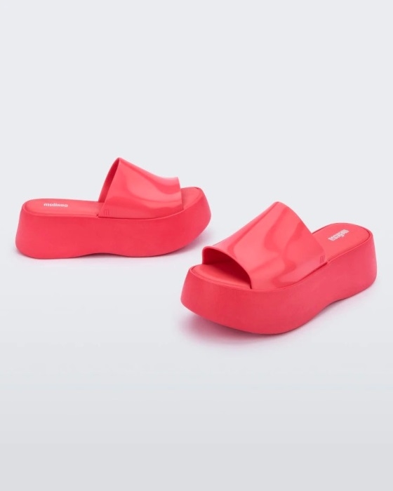 Melissa Fashion Becky Slide Platform Bright Pink