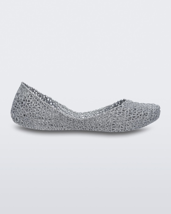 Melissa Fashion Campana Papel Flat Silver