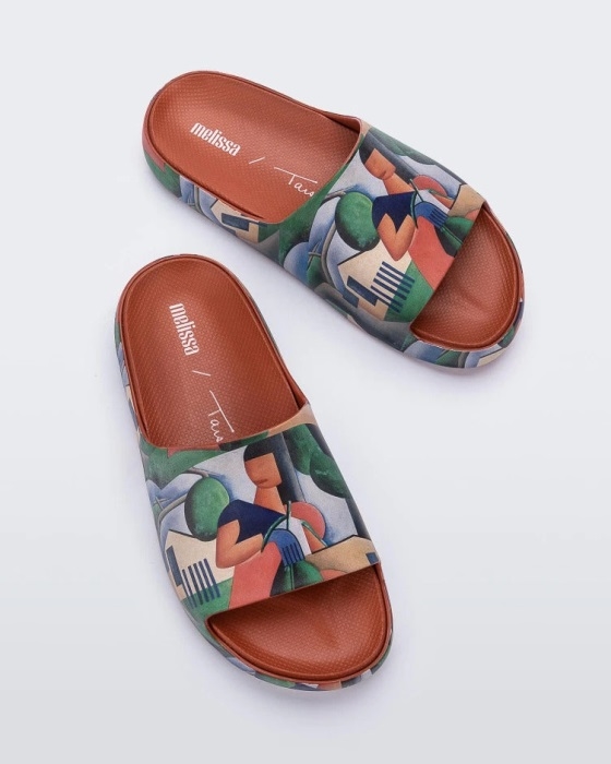 Melissa Fashion Cloud Tarsila Do Amaral Slide Tan