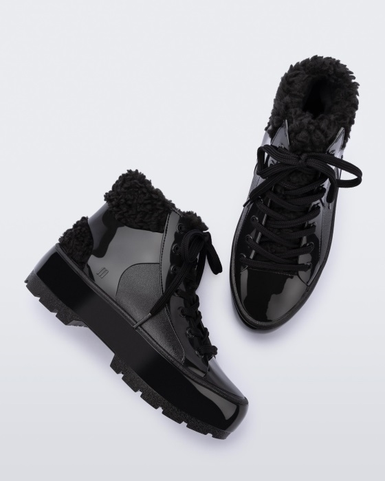 Melissa Fashion Fluffy Sneaker Black