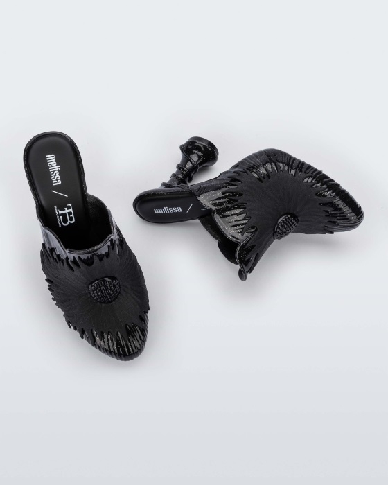 Melissa Fashion Joy Flower Thomas Benjamin Heel Black