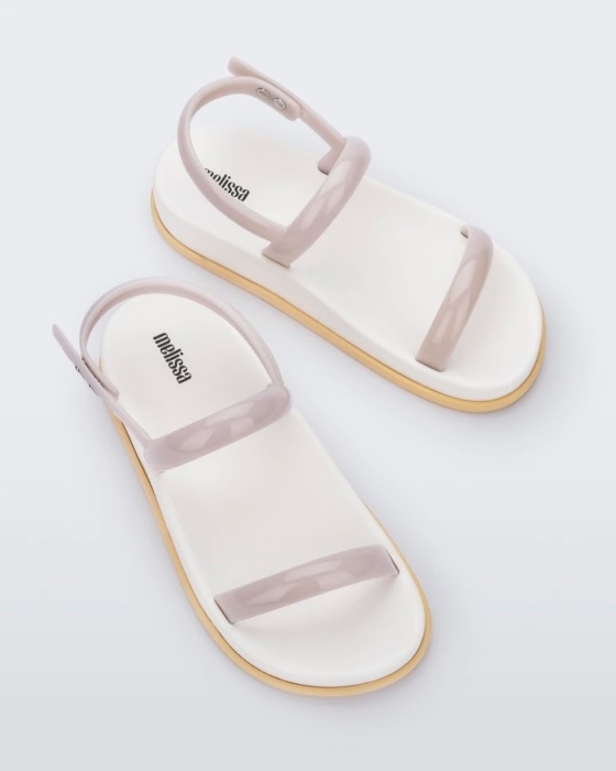 Melissa Fashion Soft Wave Sandal Beige-White-Yellow