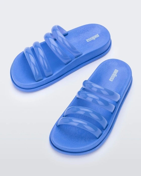 Melissa Fashion Soft Wave Slide Blue
