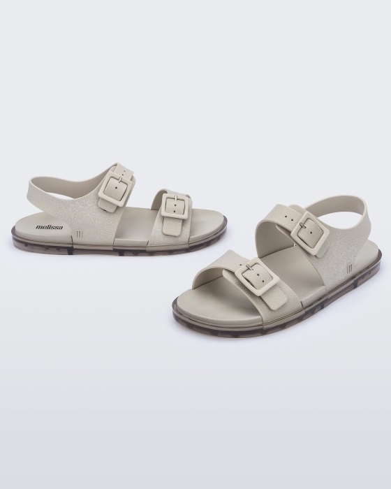Melissa Fashion Wide Sandal Beige