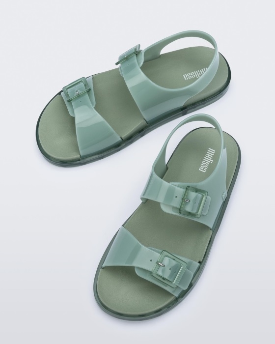 Melissa Fashion Wide Sandal Green