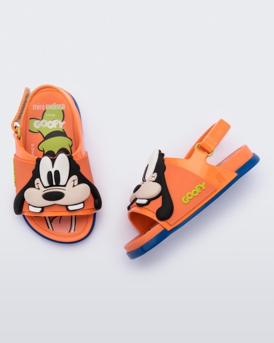 Mini Melissa Fashion Beach Slide Sandal Mickey & Friends-Baby Orange