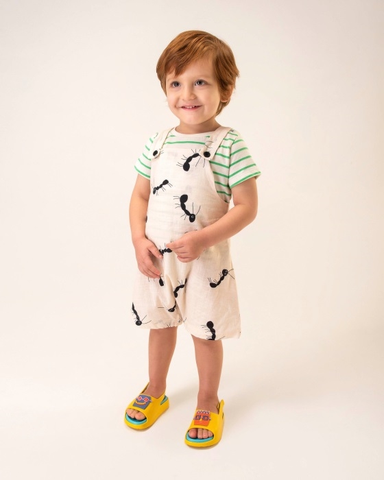 Mini Melissa Fashion Cloud Fabula Sandal-Baby Yellow-Blue