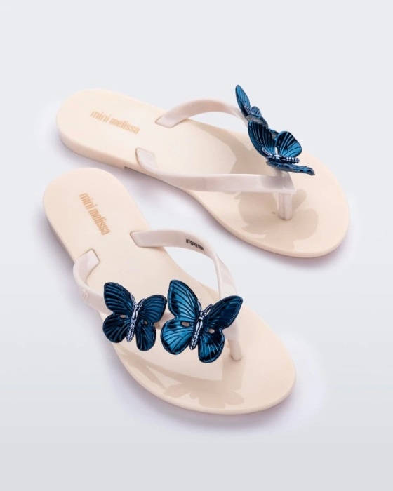 Mini Melissa Fashion Harmonic Fly-Kids Beige-Blue