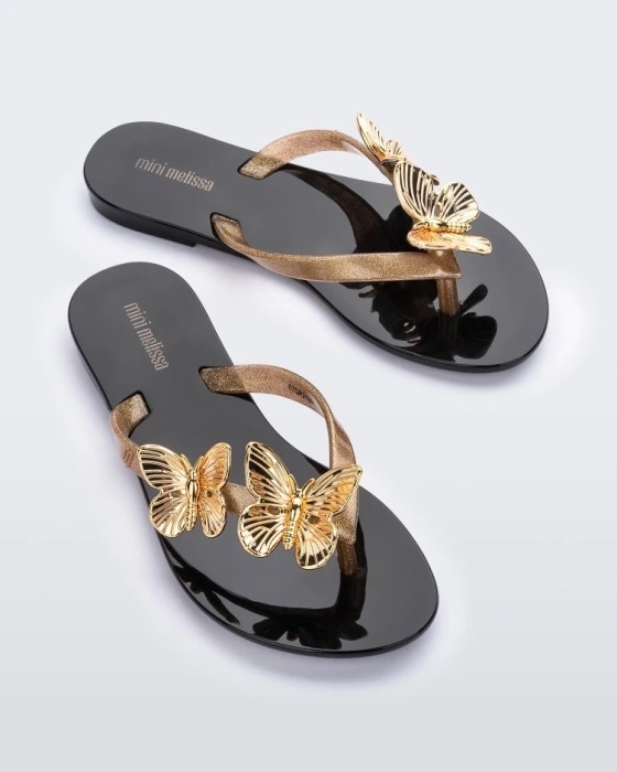 Mini Melissa Fashion Harmonic Fly-Kids Black-Gold