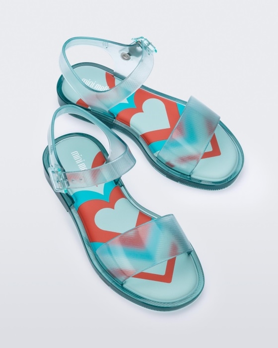 Mini Melissa Fashion Mar Jelly Pop Sandal-Youth & Kids Clear Green