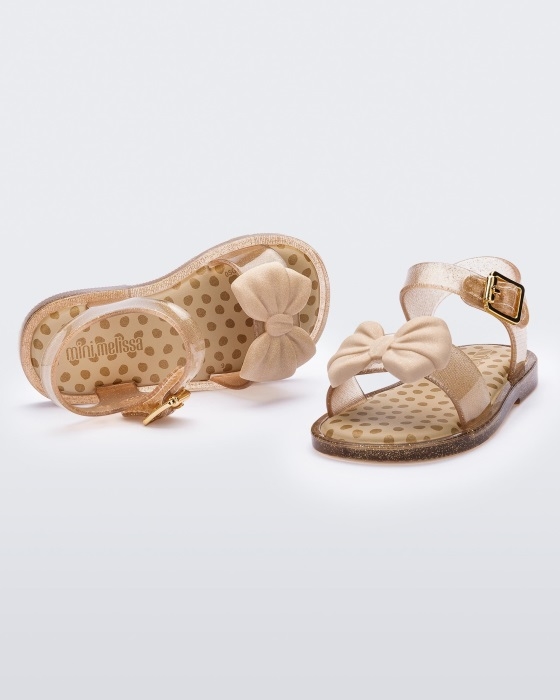 Mini Melissa Fashion Mar Princess Sandal-Baby Beige