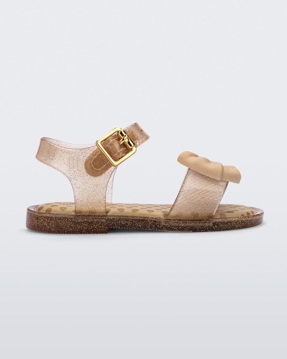 Mini Melissa Fashion Mar Princess Sandal-Baby Beige