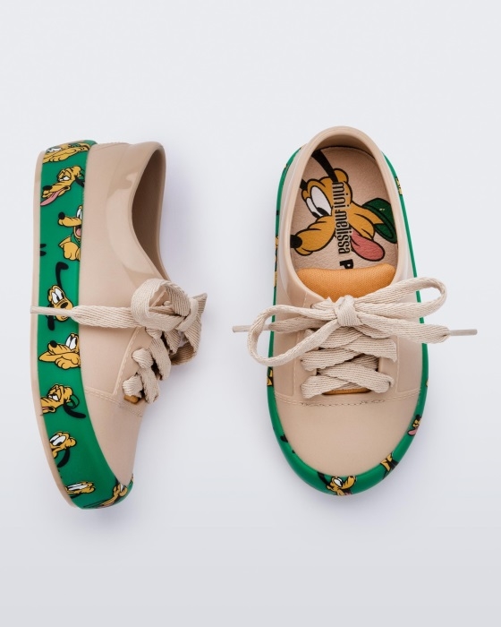 Mini Melissa Fashion Street Mickey & Friends Sneaker-Baby Beige