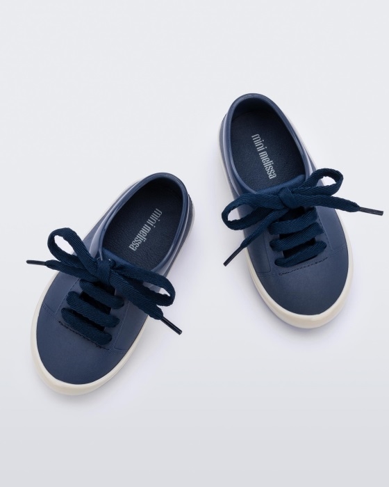 Mini Melissa Fashion Street Sneaker-Baby Blue-Beige