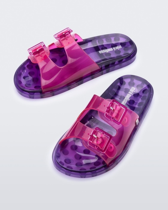 Mini Melissa Fashion Wide Sandal-Kids Pink