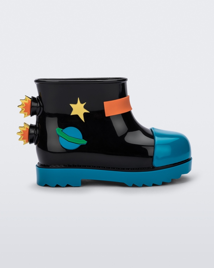 Black Mini Rain Boot Fabula Baby Melissa Fashion