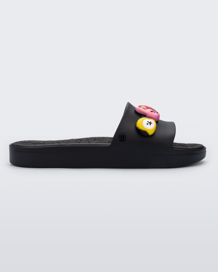 Melissa Fashion Beach Slide Next Gen Bt21 Black