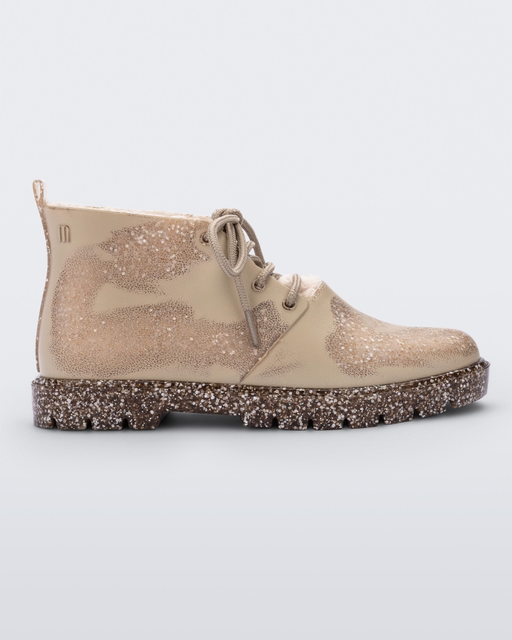 Melissa Fashion Beige Fluffy Boot