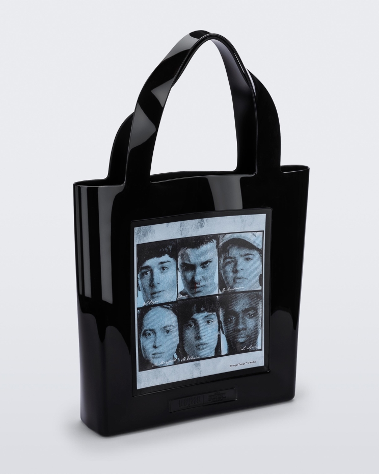 Melissa Fashion Canvas Bag Stranger Things Black New