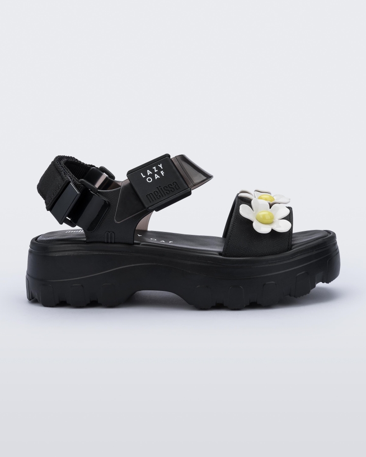 Melissa Fashion Kick Off Sandal Lazy Oaf Black