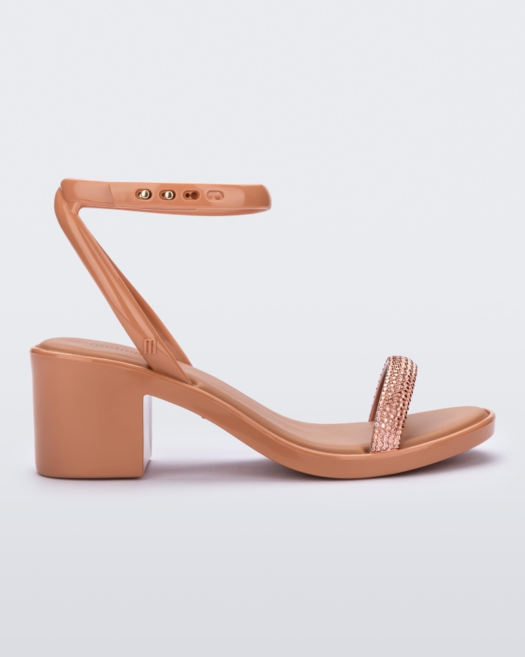 Melissa Fashion Shiny Heel Brown New