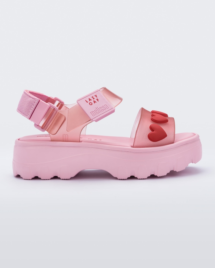 Pink Melissa Fashion Kick Off Sandal Lazy Oaf