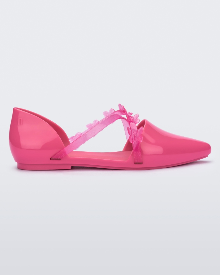 Pink Melissa Fashion Pointy Stripe Fly