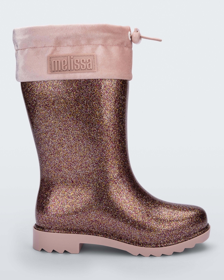 Pink Mini Rain Boot Kids Melissa