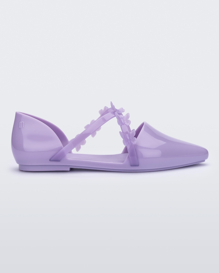 Pointy Stripe Fly Melissa Fashion Lilac